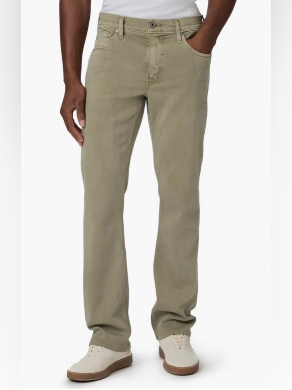 Paige Normandie Slim Straight Jeans Olive Green Men’s 28 Premium Denim